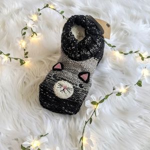 Fuzzy Baba Kitty Slipper Socks 9-11 NWT